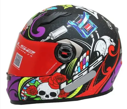 CAPACETE LS2 FF358 PIGMENT MATTE BLK/VIOLET 56/S