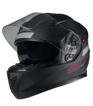 CAPACETE TEXX G2 SOLIDO PRETO/VERMELHO 61