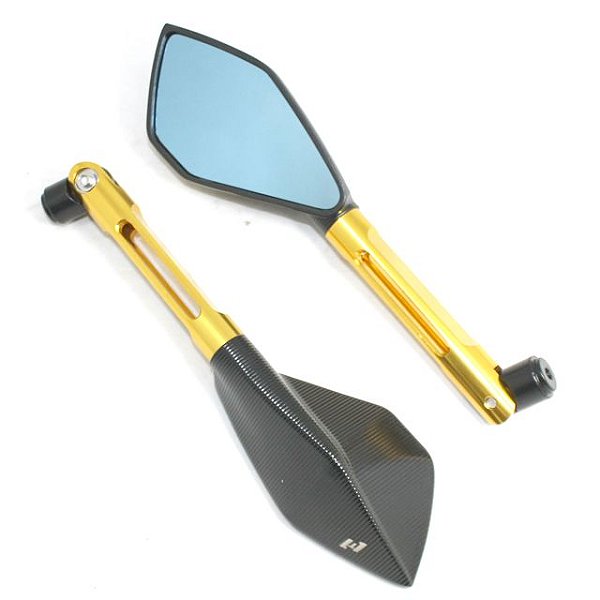 ESPELHO ESPORTIVO TWINS TRAPEZIO MINI DOURADO