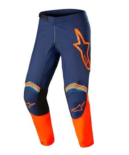 CALÇA ALPINESTARS FLUID SPEED 22 AZUL ESCURO LARANJA 34  EAN  8059175901782