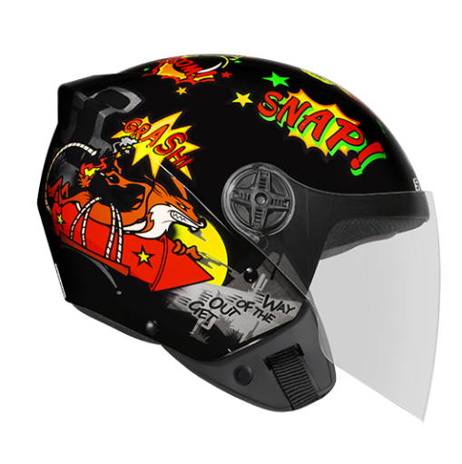 CAPACETE EBF SPARK JET COIOTE PRETO 56