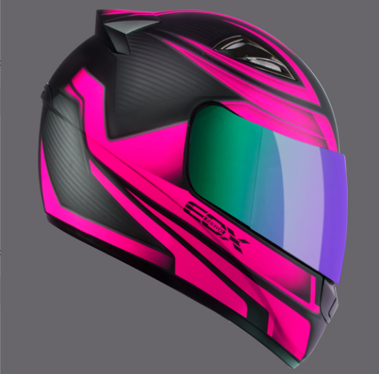 CAPACETE EBF EOX FROST PT/FOSCO/ROSA 60