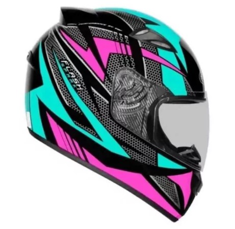 CAPACETE EBF NEW SPARK FLASH PT/TIFANY 58