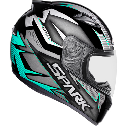 CAPACETE EBF NEW SPARK SPOT PT/TIFANY 58