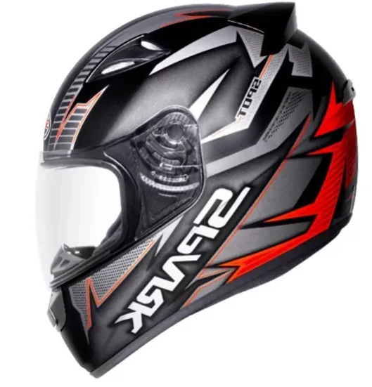 CAPACETE EBF NEW SPARK SPOT PT/VERMELHO 58