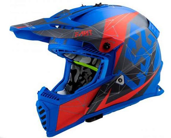 CAPACETE LS2 FAST MX437 ALPHA MATTE BLUE 56/S