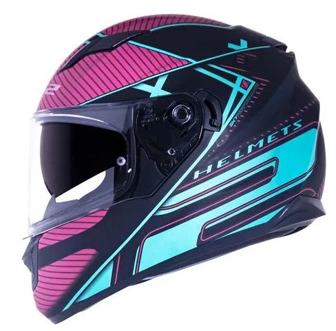 CAPACETE LS2 FF320 STREAM LEVEL MATTE TURQUOISE 58/M