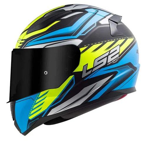 CAPACETE LS2 RAPID FF353 GALE MATTE BLK/BLUE/YLW 60/L