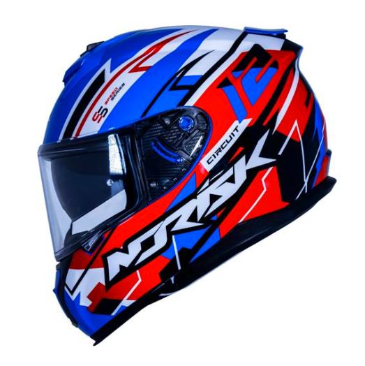 CAPACETE NORISK STRADA CIRCUIT BLUE/RED/WHITE 62/XL