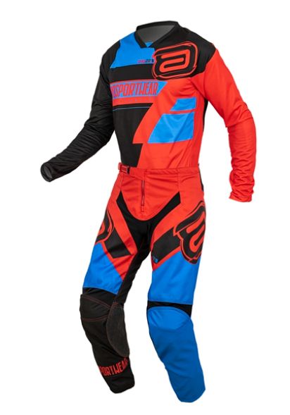 CONJUNTO ASW IMAGE MOTO DNA 22 ACID RED AZUL ROYAL 44/G  EAN  7908377128958