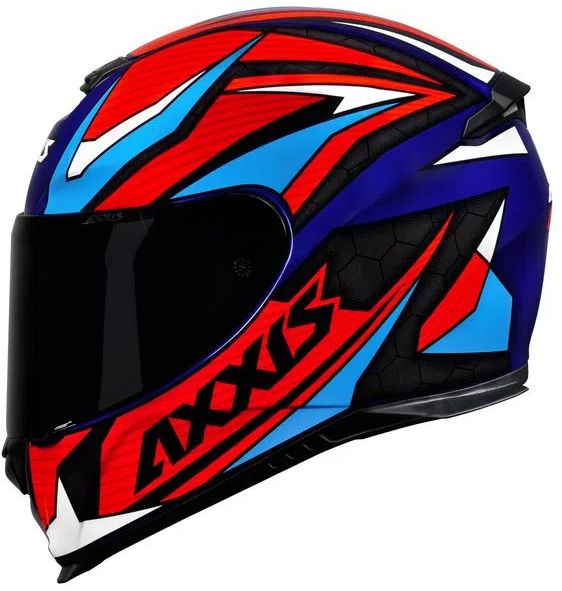 CAPACETE AXXIS EAGLE POWER GLOSS BLUE/RED/BLUE 58/M