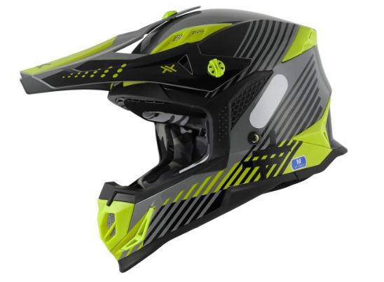 CAPACETE MATTOS RACING ATOMIC AM FLUOR/CINZA CINZA 58