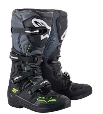 BOTA ALPINESTARS TECH 5 PRETO CINZA AMARELO FLUO 13  EAN  8059175884504