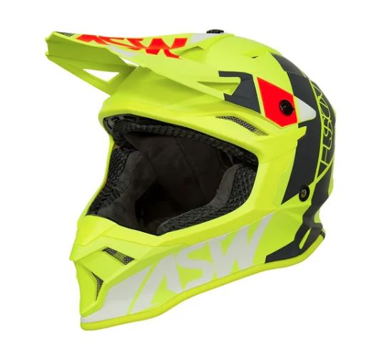 CAPACETE ASW FUSION 2.0 SEECKER AMARELO FLUO CINZA 58  EAN  7908377128156