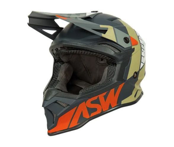 CAPACETE ASW FUSION 2.0 SEECKER CINZA AREIA 60  EAN  7908377128224