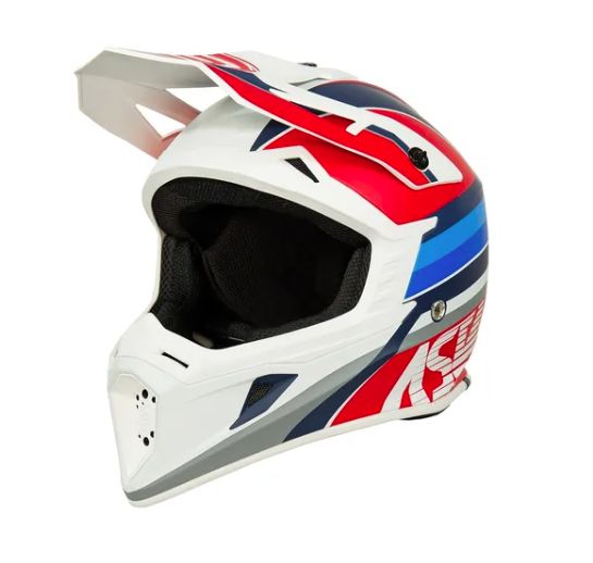 CAPACETE ASW CORE TORN BRANCO VERMELHO AZUL 62  EAN  7908377124479