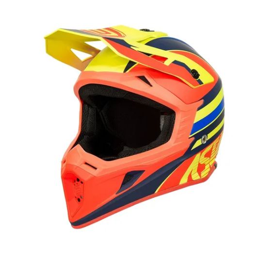 CAPACETE ASW CORE TORN AMARELO FLUO LARANJA FLUO AZUL 58  EAN  7908377124165
