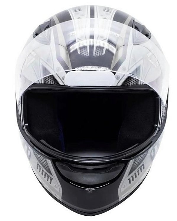 CAPACETE EBF SPARK AIR PTF/PRATA 60