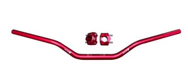 GUIDAO RED DRAGON BIGBAR 31MM ALTO VERMELHO C/ADAPTADOR