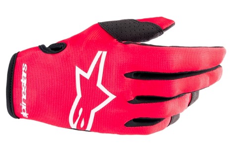 LUVA ALPINESTARS RADAR 23 VERMELHO BRANCO M  EAN  8059347048291