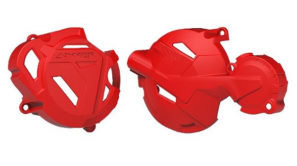 PROTETOR TAMPA MOTOR CRF 250F VERMELHO