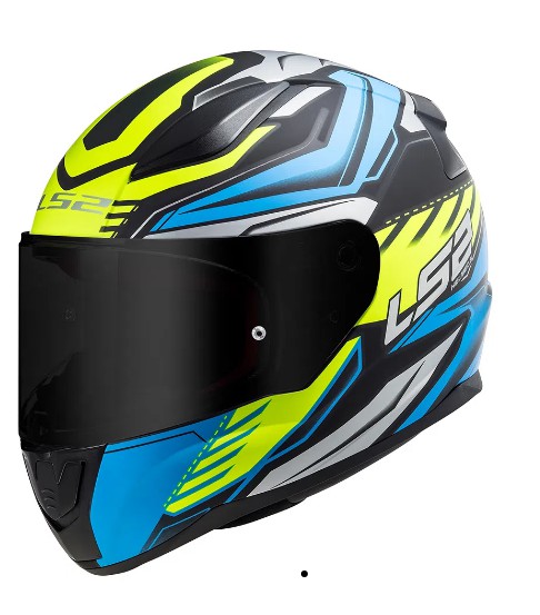 CAPACETE LS2 RAPID FF353 GALE MATTE BLK/BLUE/YLW 58/M