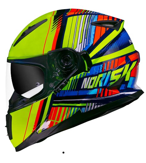 CAPACETE NORISK FF302 ADVANCE YELLOW 58/M