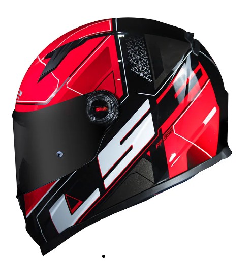 CAPACETE LS2 FF358 ULTRA BLK/RED 60/L