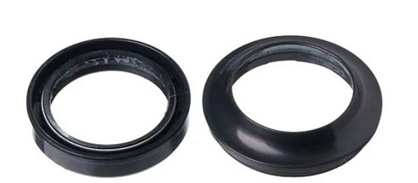 RETENTOR GARFO TITAN 150/CBX/BROS 125/150/160 (RETENTOR + GUARDA PÓ)
