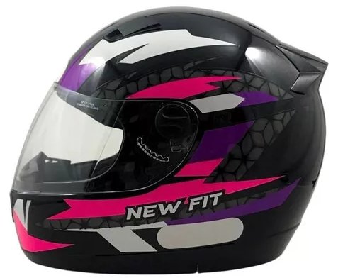 CAPACETE EBF NEW FIT SHIFT PTO/ROSA 56