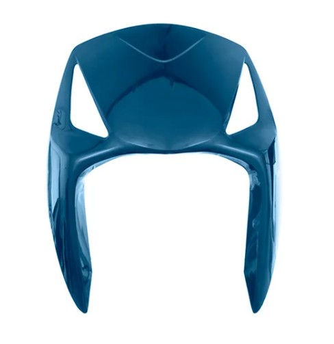 CARENAGEM FRONTAL BIZ 125 05/06 AZUL SAIRA METALICO
