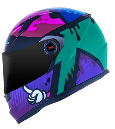 CAPACETE LS2 FF358 MASTERPIECE TURQUOISE 58/M