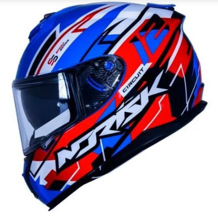 CAPACETE NORISK STRADA CIRCUIT BLUE/RED/WHITE 60/L
