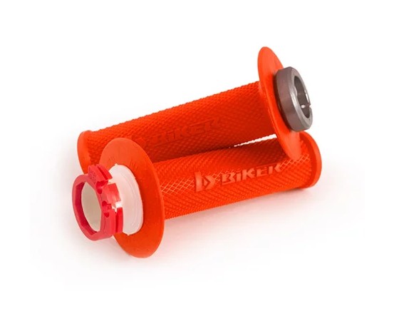 MANOPLA BIKER LOCK ON KTM/HUSQ 4T LARANJA NEON