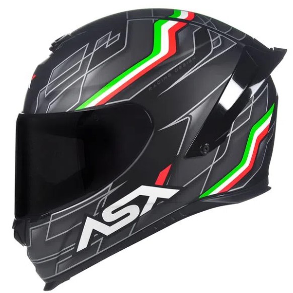 CAPACETE ASX EAGLE RACING ITALY FOSCO PRETO 60/L