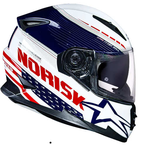 CAPACETE NORISK FF302 GRAND PRIX USA 62/XL
