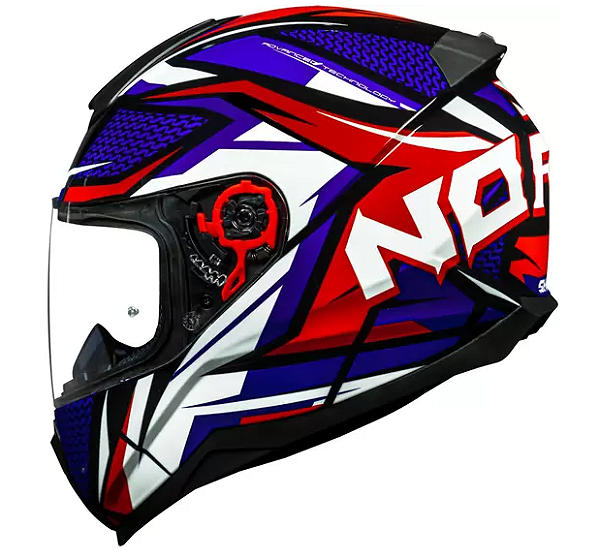CAPACETE NORISK RAZOR SHARP BLUE/RED 58/M