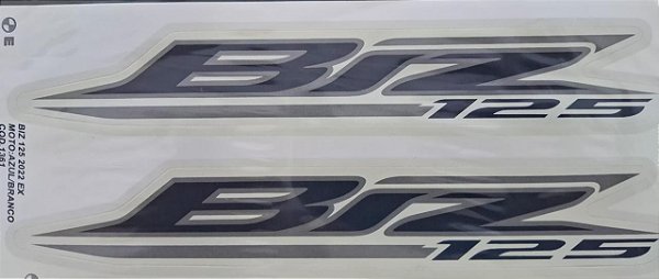 ADESIVO BIZ 125 22 AZUL/BRANCO