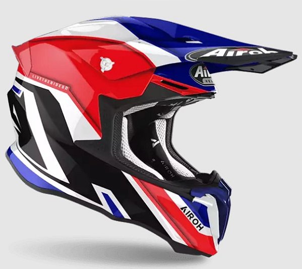 CAPACETE AIROH TWIST 2.0 SHAKEN BLUE GLOSS 60 L