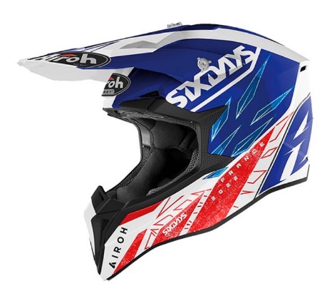 CAPACETE AIROH WRAAP SIX DAYS 2022 FRANCE GLOSS 58 M