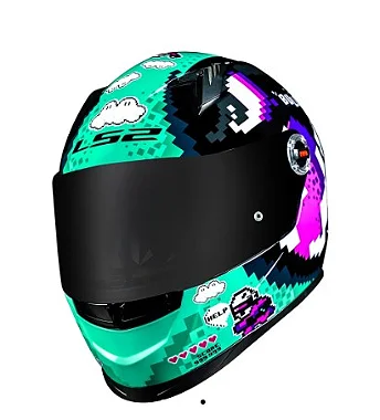 CAPACETE LS2 FF358 BULLET BLACK/BLUE 62/XL
