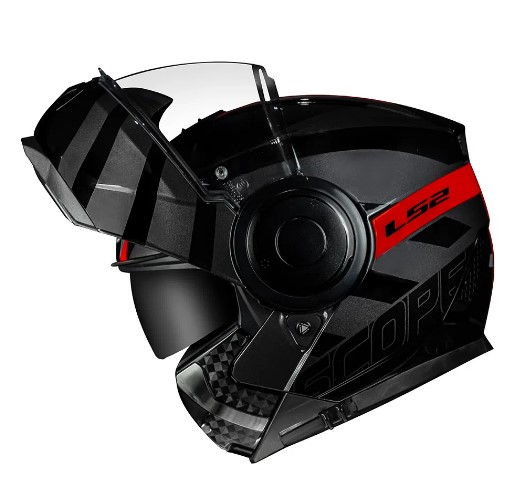 CAPACETE LS2 SCOPE FF902 HAMR BLK/RED 58/M