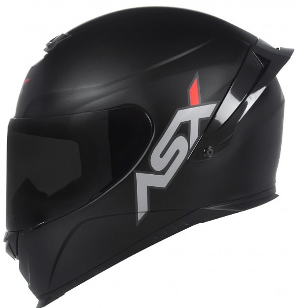 CAPACETE ASX EAGLE RACING SOLID BRILHO PRETO 60/L