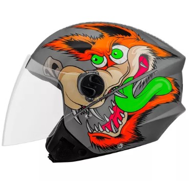 CAPACETE TORK NEW LIBERTY 3 COYOTE CINZA FOSCO 60
