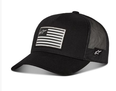 BONE ALPINESTARS FLAG SNAPBACK PRETO PRETO  EAN  8059175307041