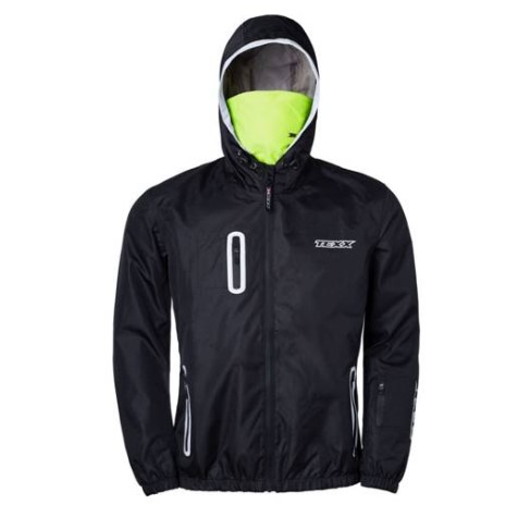 JAQUETA TEXX CORTA VENTO NEON V2 PRETA  M