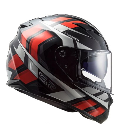 CAPACETE LS2 FF320 STREAM LOOP BLK/RED 58/M