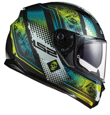 CAPACETE LS2 FF320 STREAM MARA MATTE BLK/HV YLW 62/XL