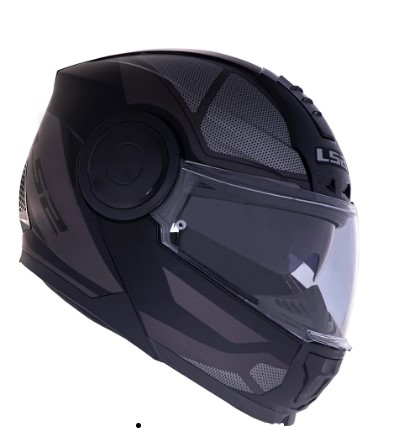 CAPACETE LS2 SCOPE FF902 MASK BLK/TITANIUM 60/L