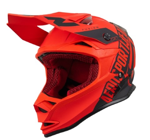 CAPACETE ASW FUSION SAWN VERMELHO PRETO 58  EAN  7908377150454